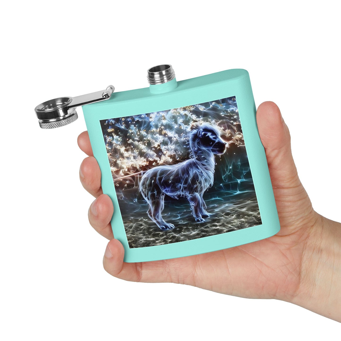 Specter Llama Stainless Steel Flask, 6oz