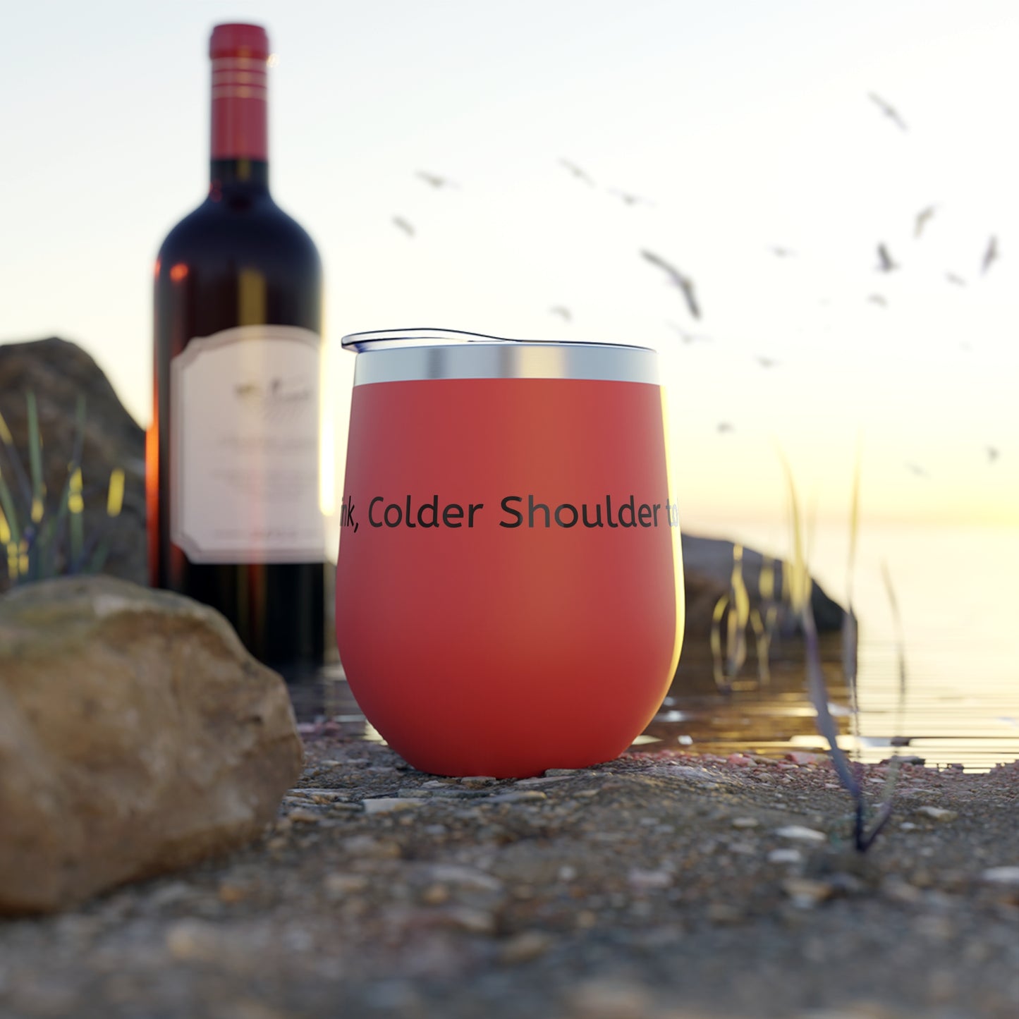 Cold Drink, Colder Shoulder to Bullies! Copper Vacuum Insulated Cup, 12oz