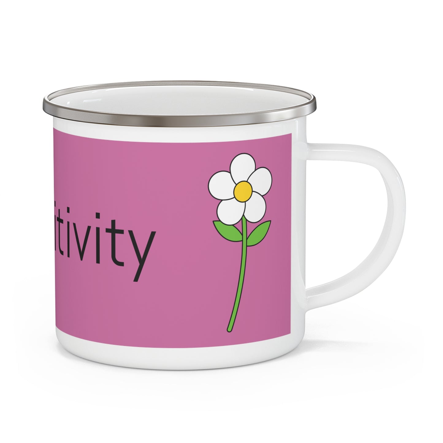Radiate Positivity Enamel Camping Mug