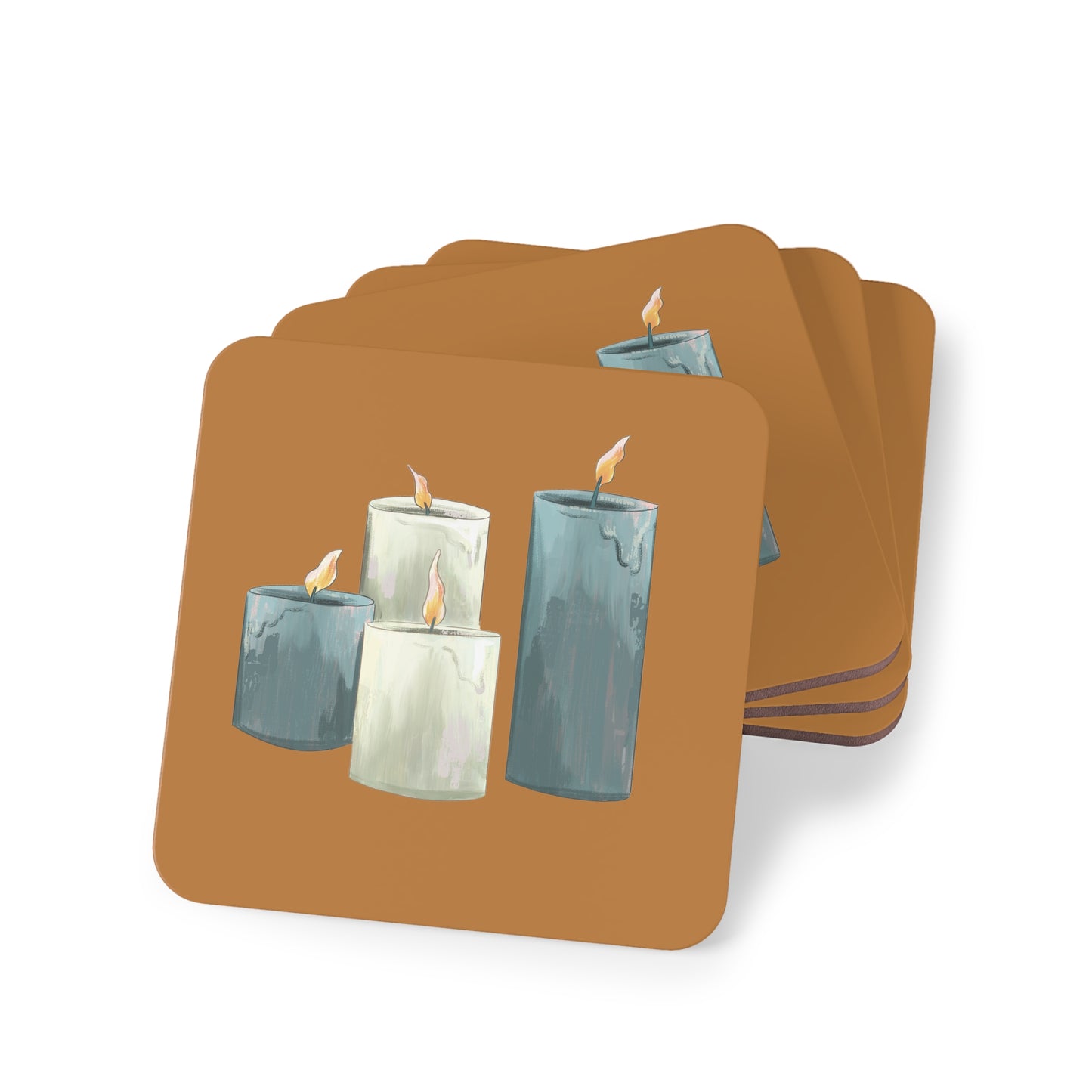 Flickering Candle Coasters