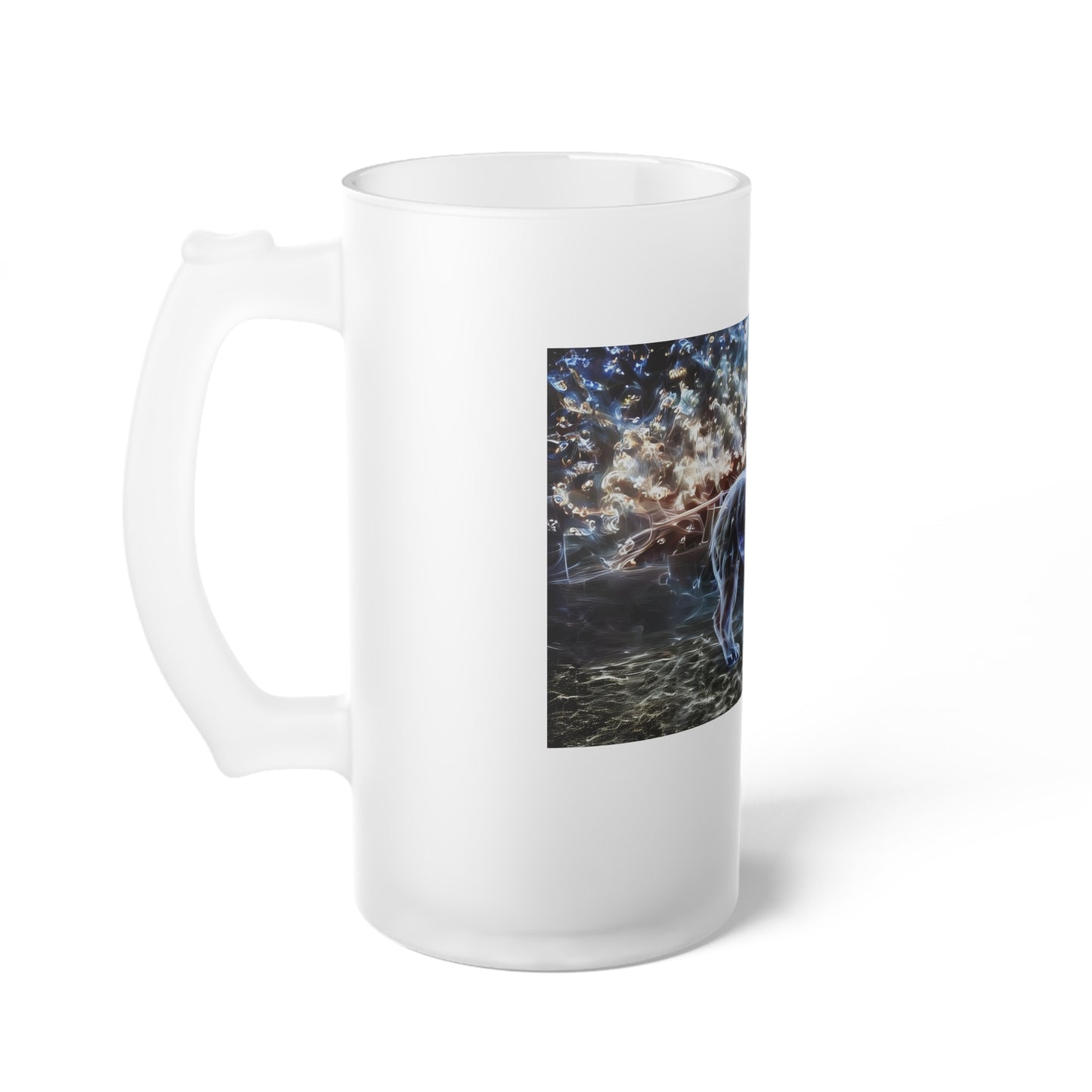 Specter Llama Frosted Glass Beer Mug