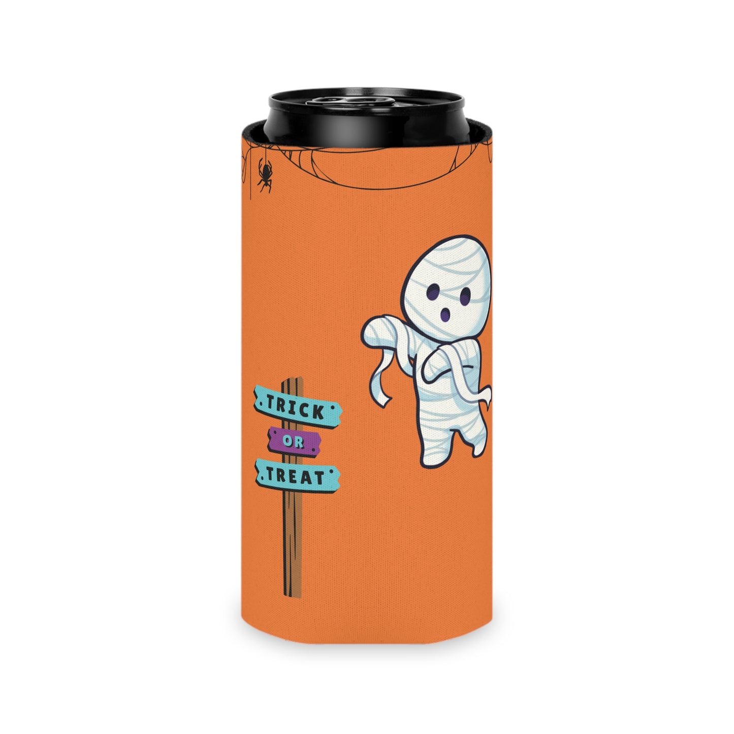Halloween Bandaged Ghost Can Cooler
