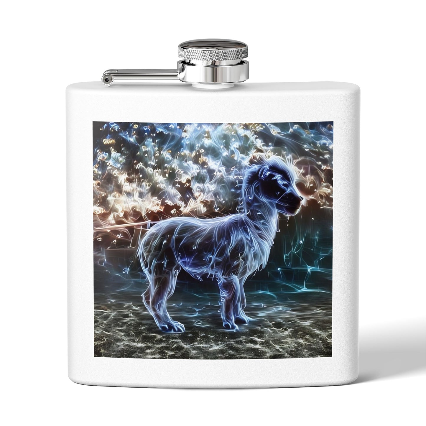 Specter Llama Stainless Steel Flask, 6oz