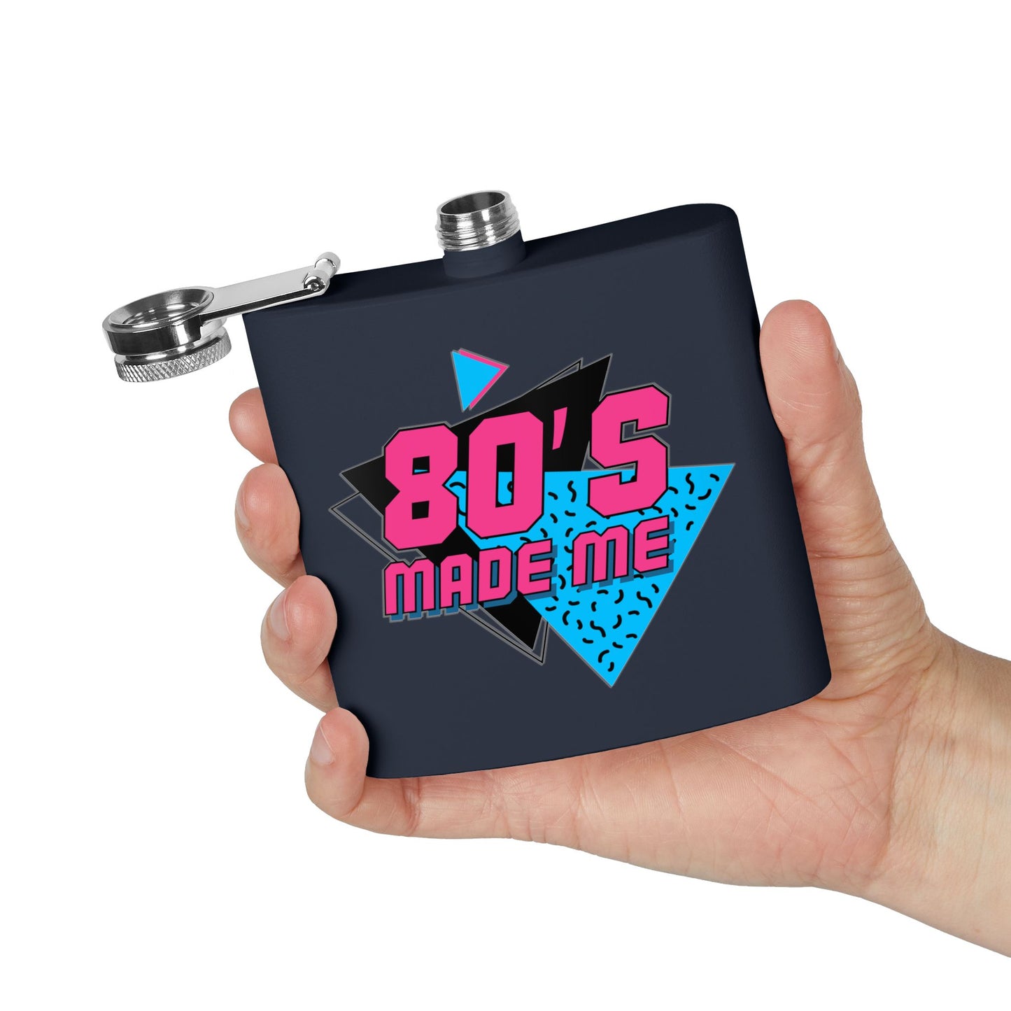 80's Made Me Stainless Steel Flask, 6oz