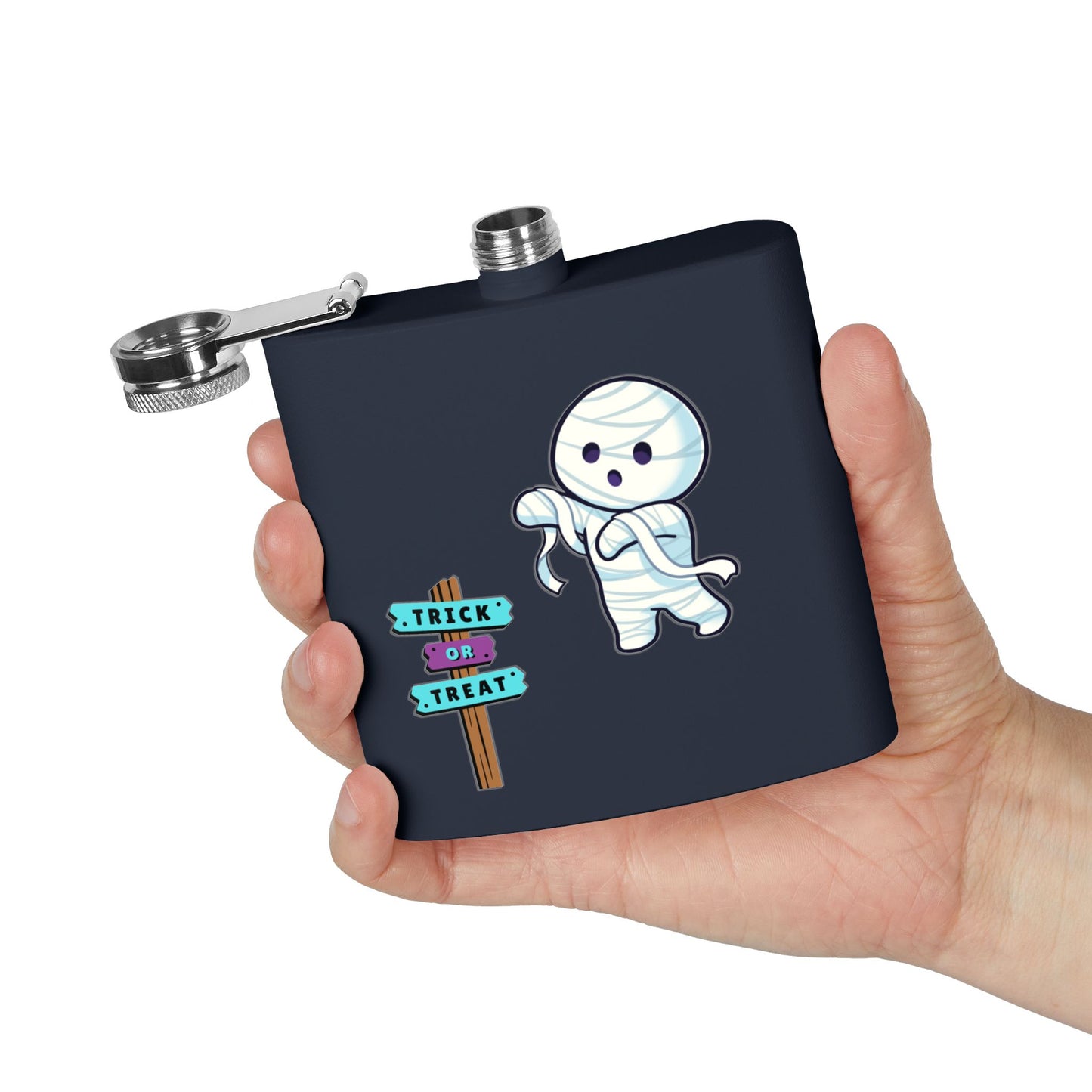 Halloween Bandaged Ghost Flask