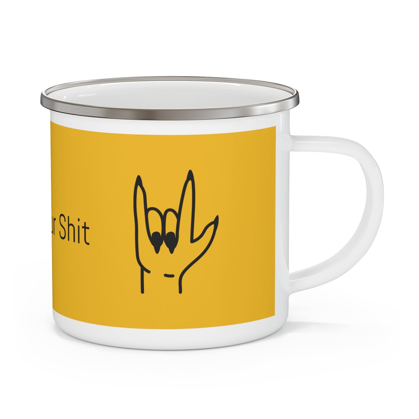 Too Self Aware for your Shit Enamel Camping Mug