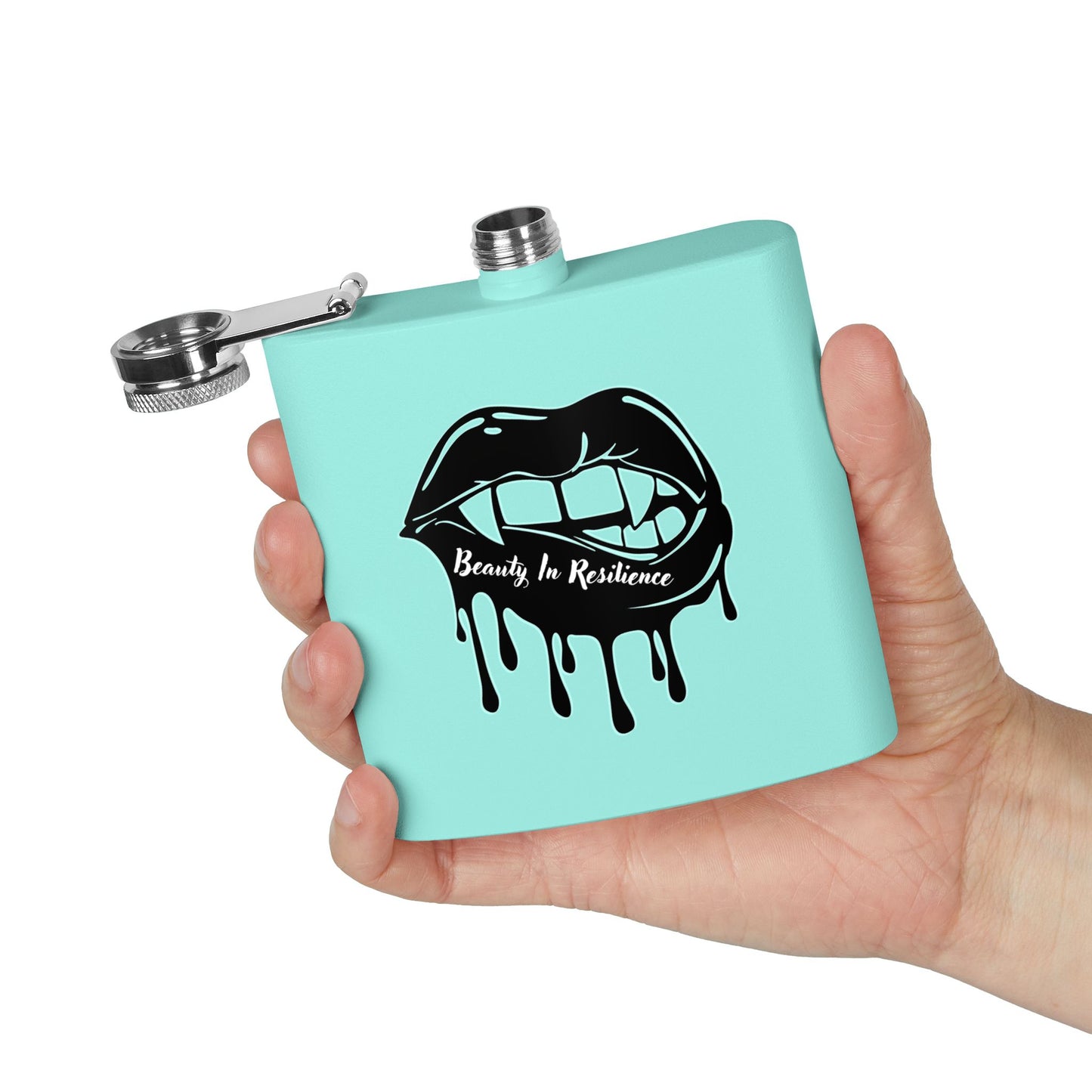 Beauty In Resilience Stainless Steel Flask, 6oz