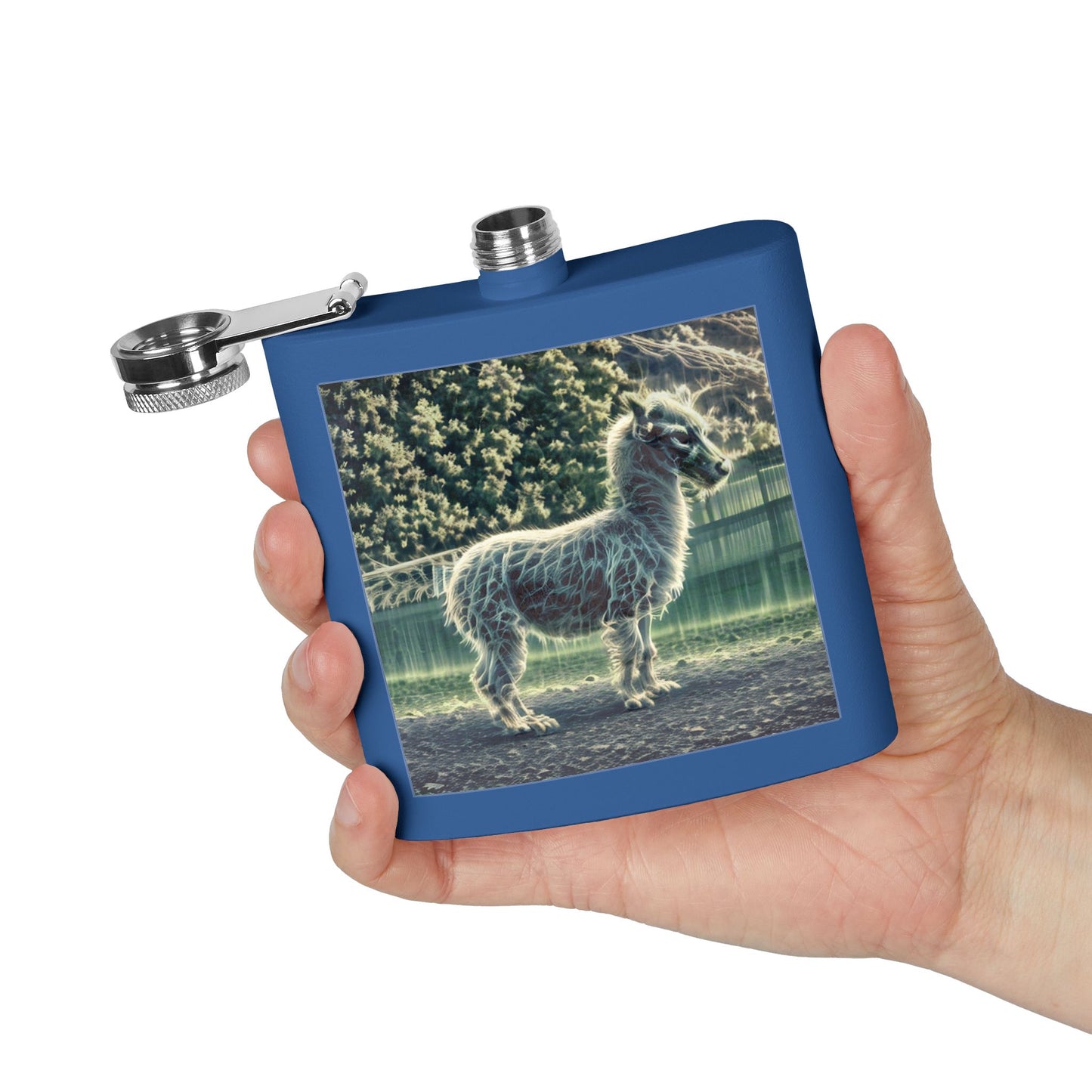 Ghoul Llama Stainless Steel Flask, 6oz
