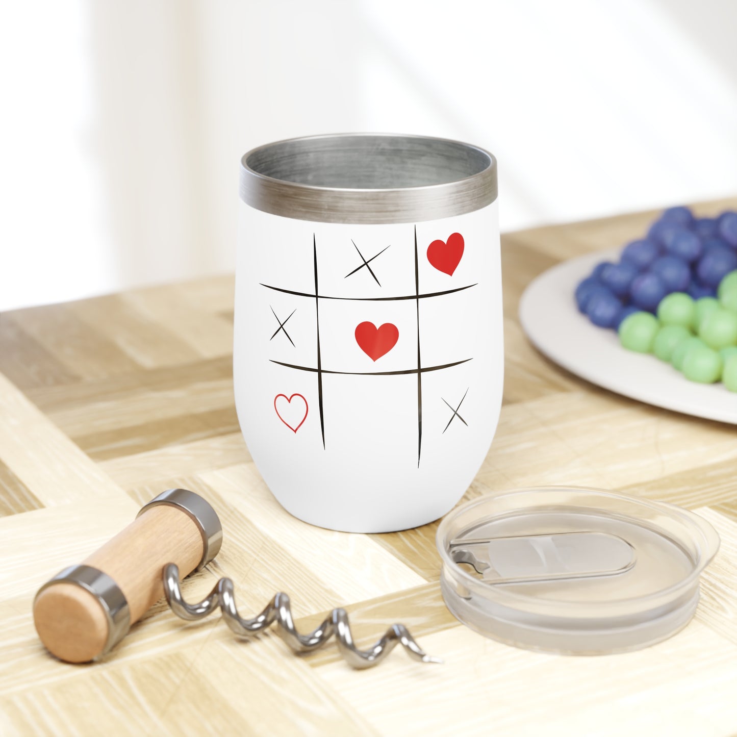 Noughts and Crosses Chill Wine Tumbler