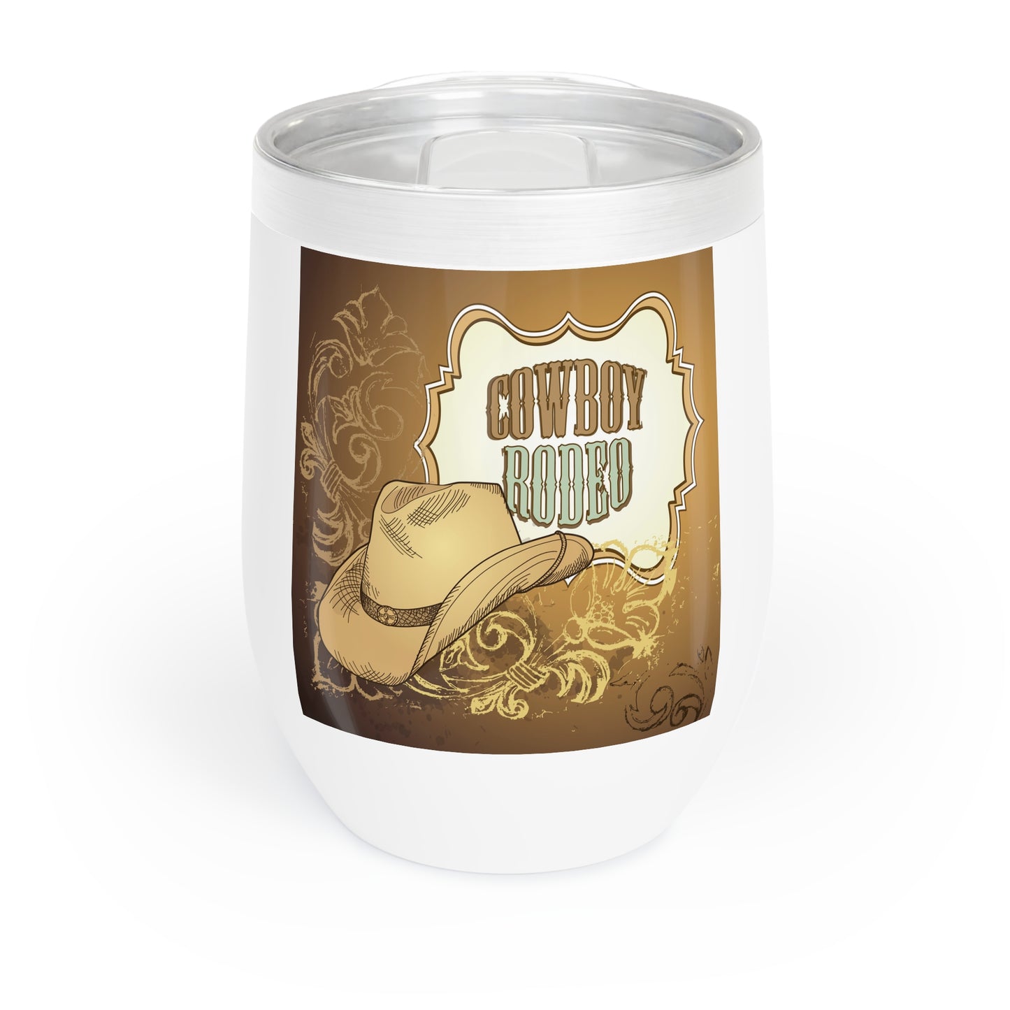Cowboy Rodeo Chill Wine Tumbler