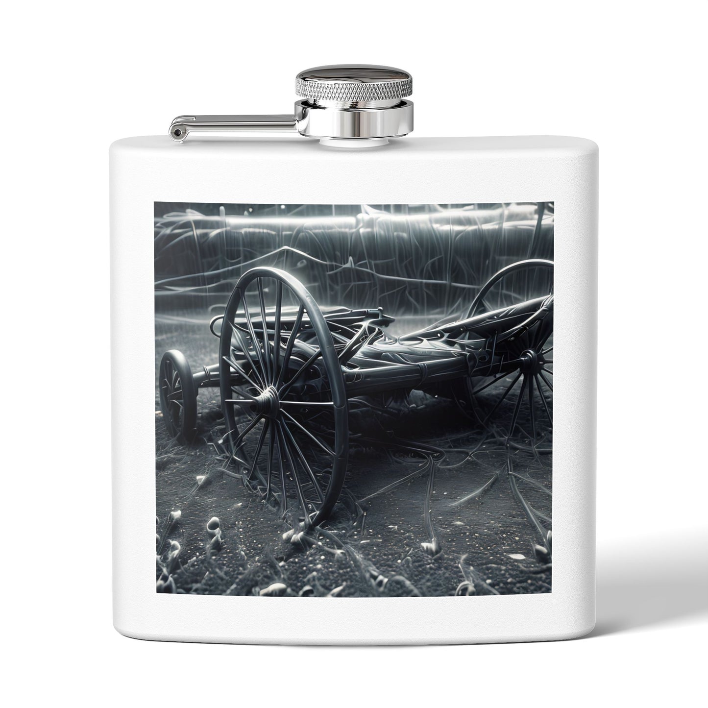 Outerworld Carriage Stainless Steel Flask, 6oz