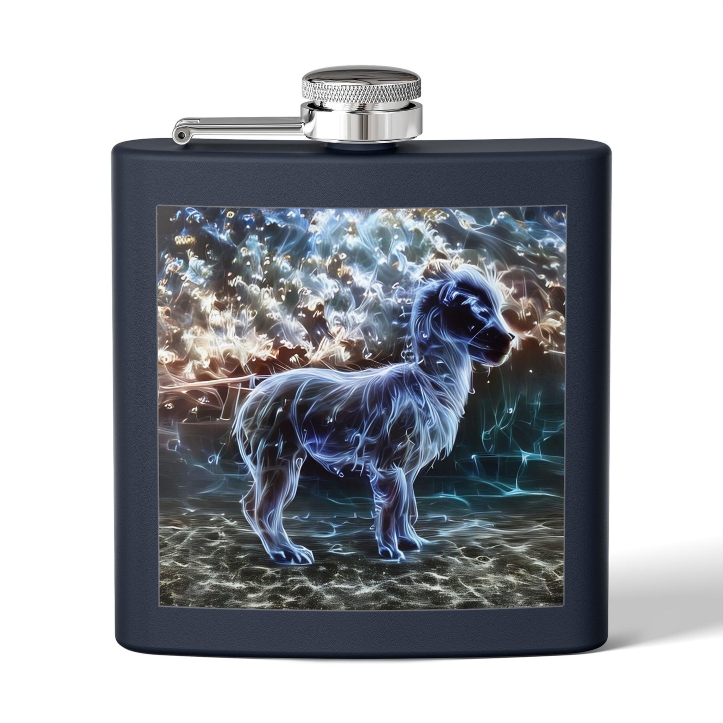 Specter Llama Stainless Steel Flask, 6oz
