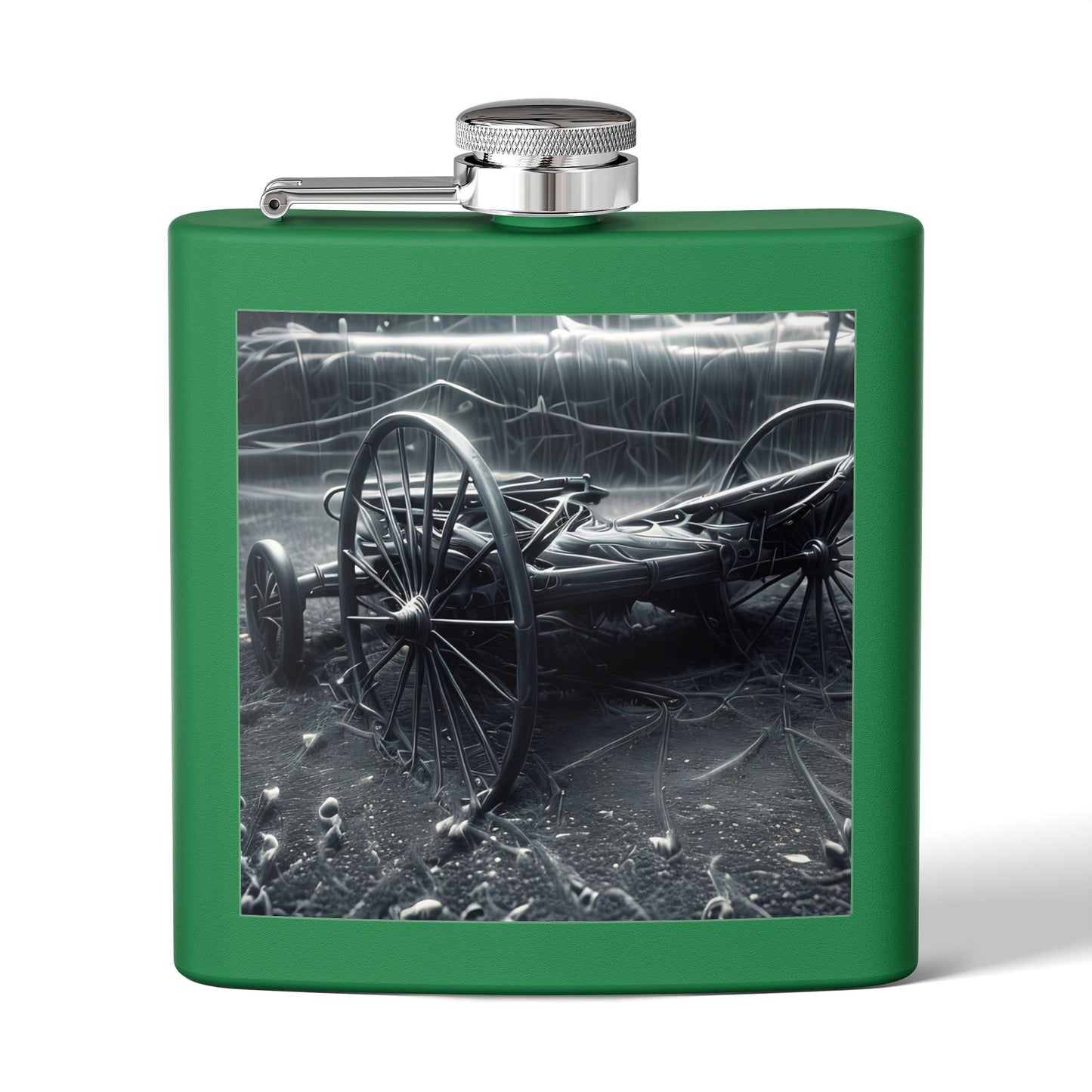 Outerworld Carriage Stainless Steel Flask, 6oz