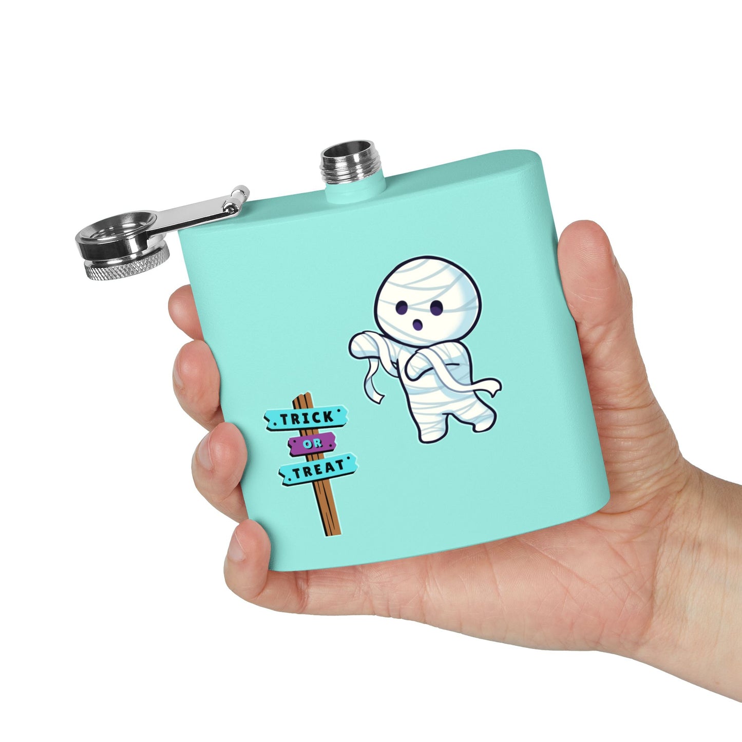 Halloween Bandaged Ghost Flask