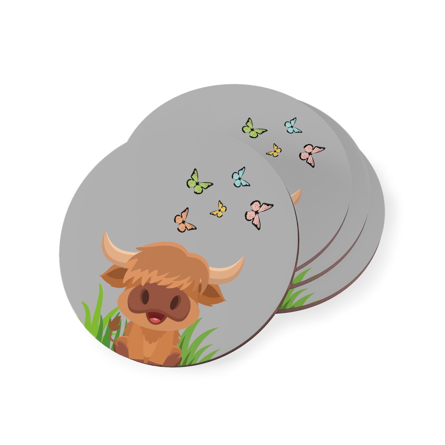 Highland Cow Coasters