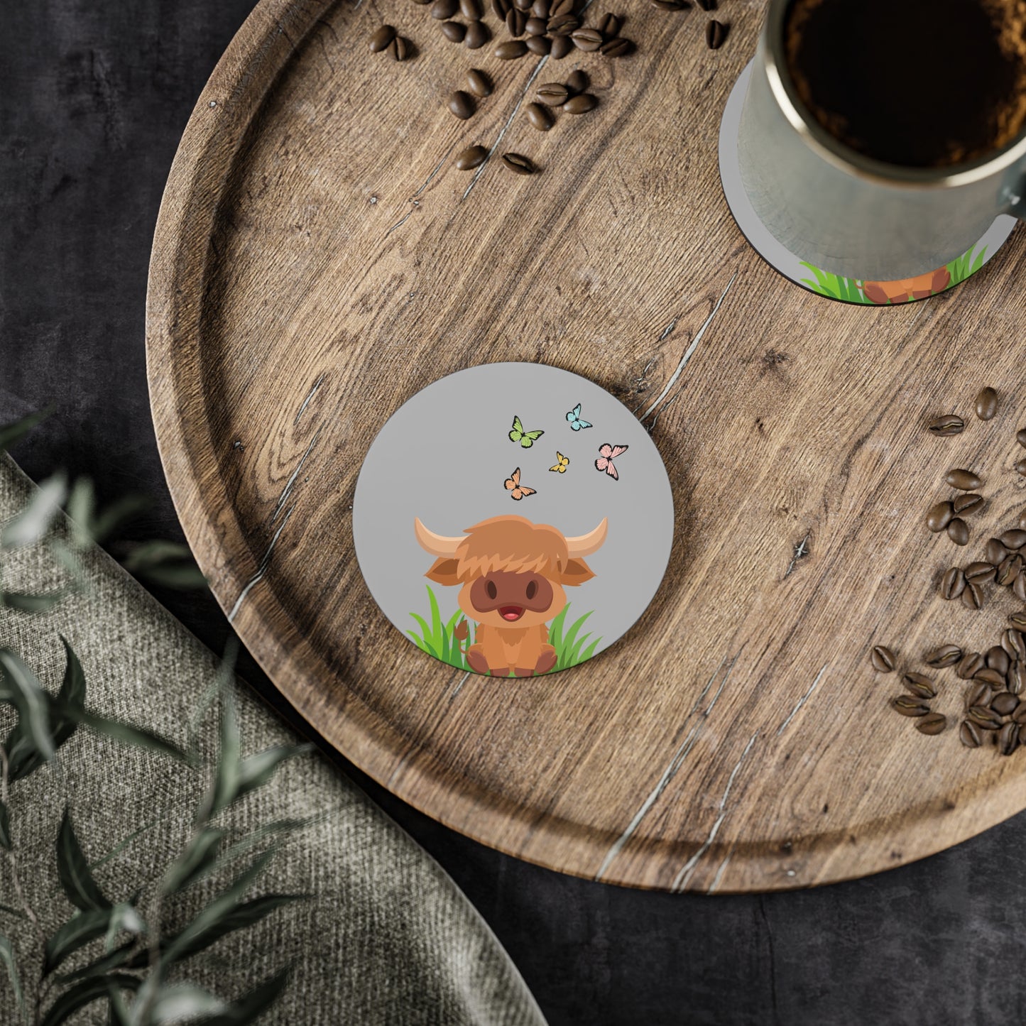 Highland Cow Coasters