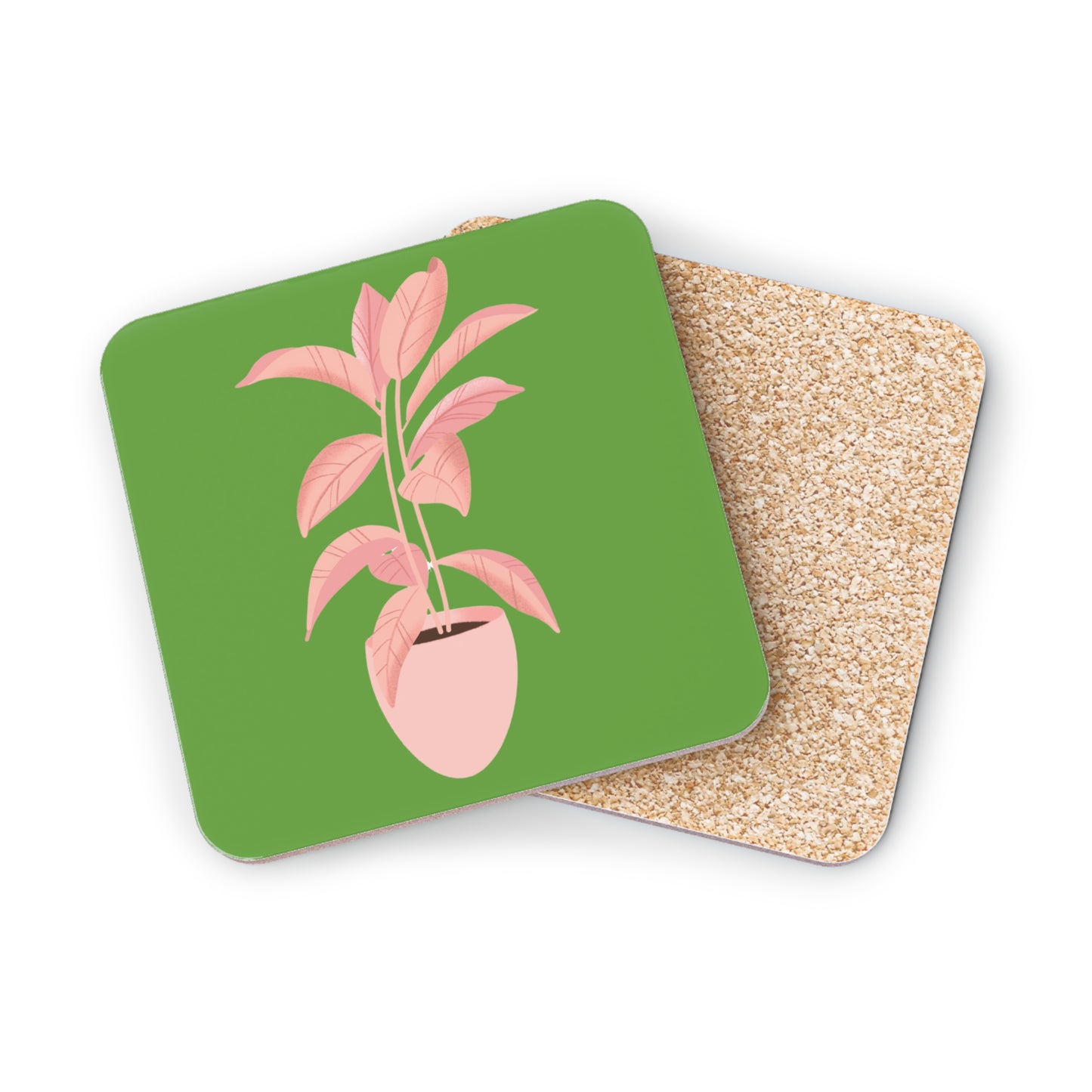 Pink Plant Lover Coasters