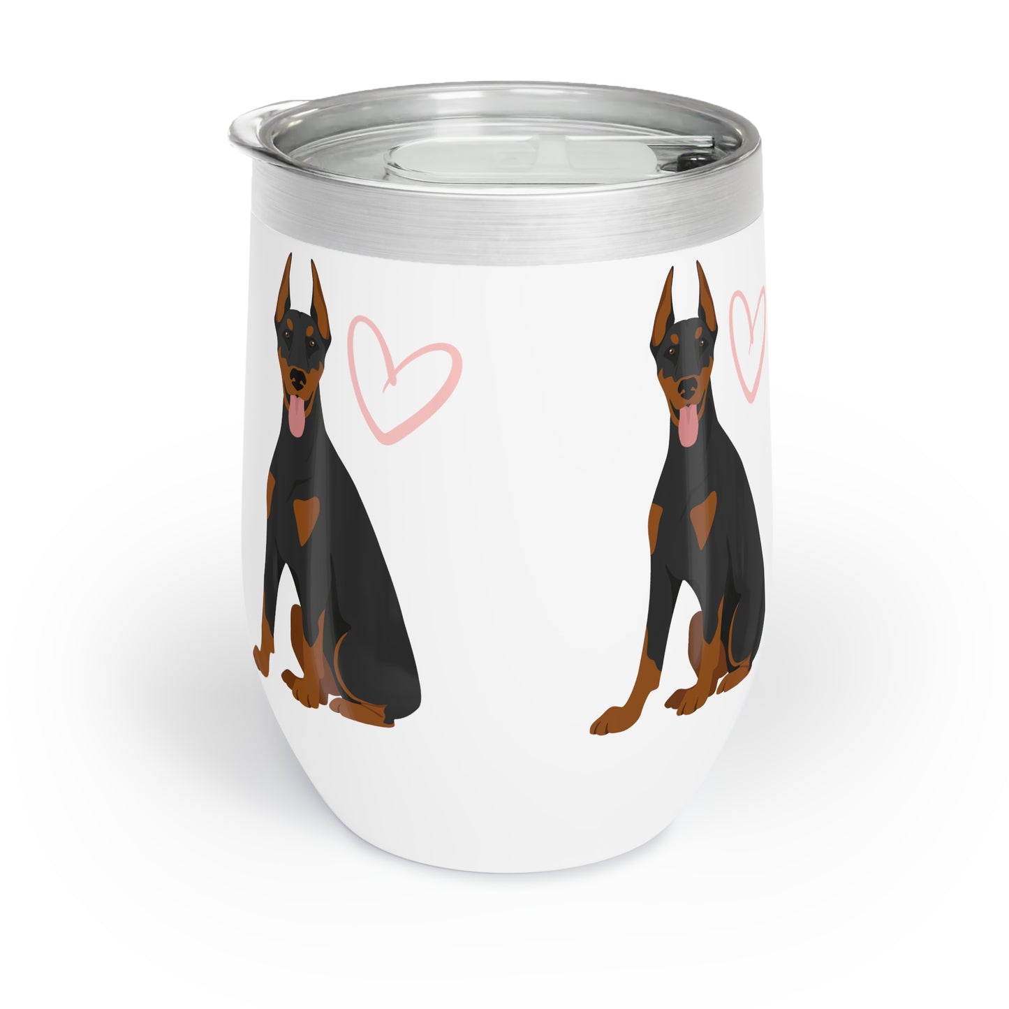 Doberman Lover Chill Wine Tumbler