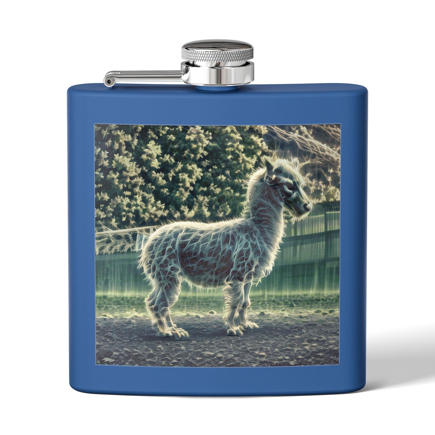 Ghoul Llama Stainless Steel Flask, 6oz