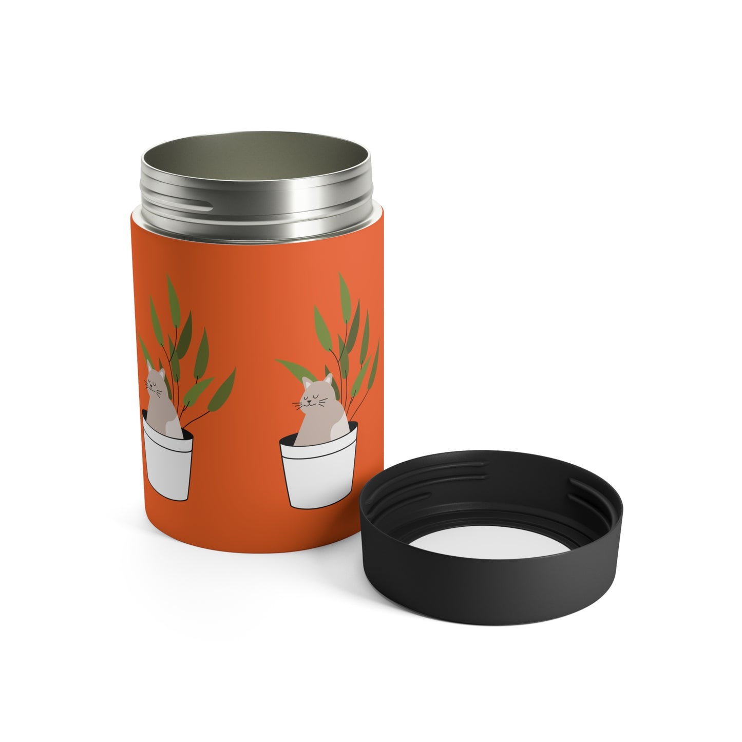 Cat Nap Stainless Can Holder