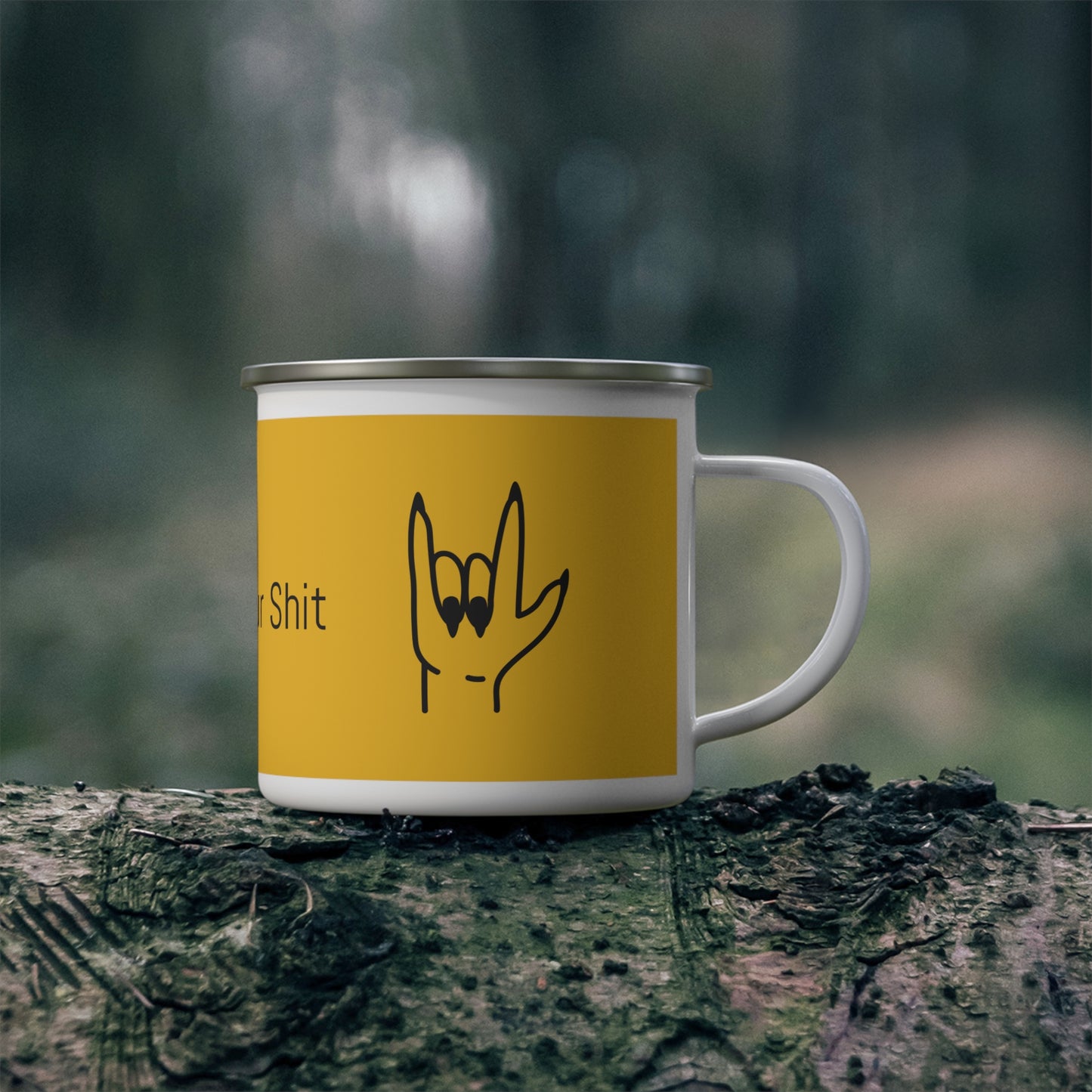 Too Self Aware for your Shit Enamel Camping Mug