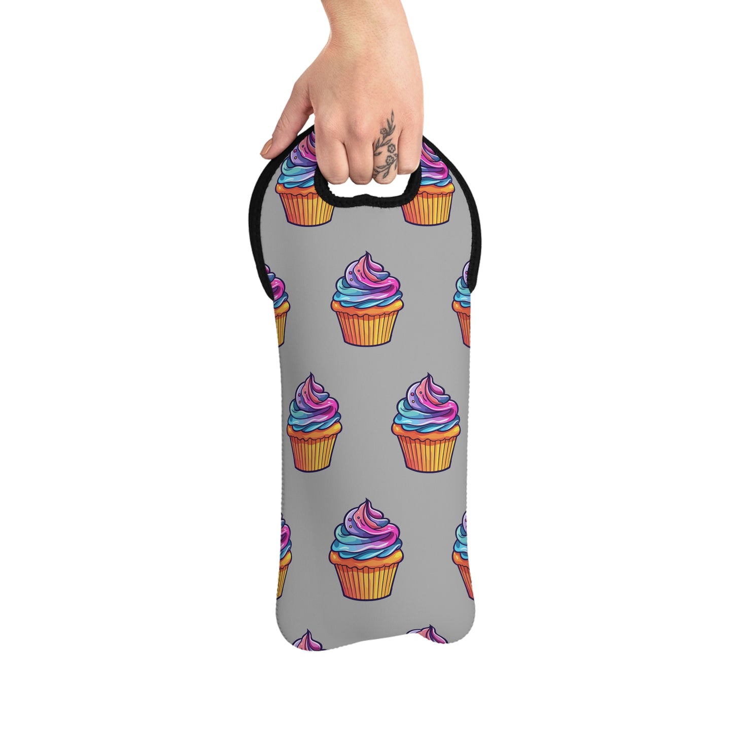Cupcake Lover Wine Tote Bag