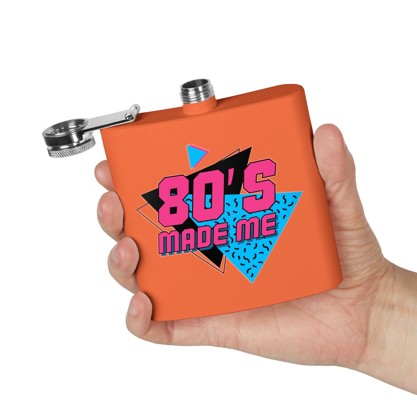 80's Made Me Stainless Steel Flask, 6oz