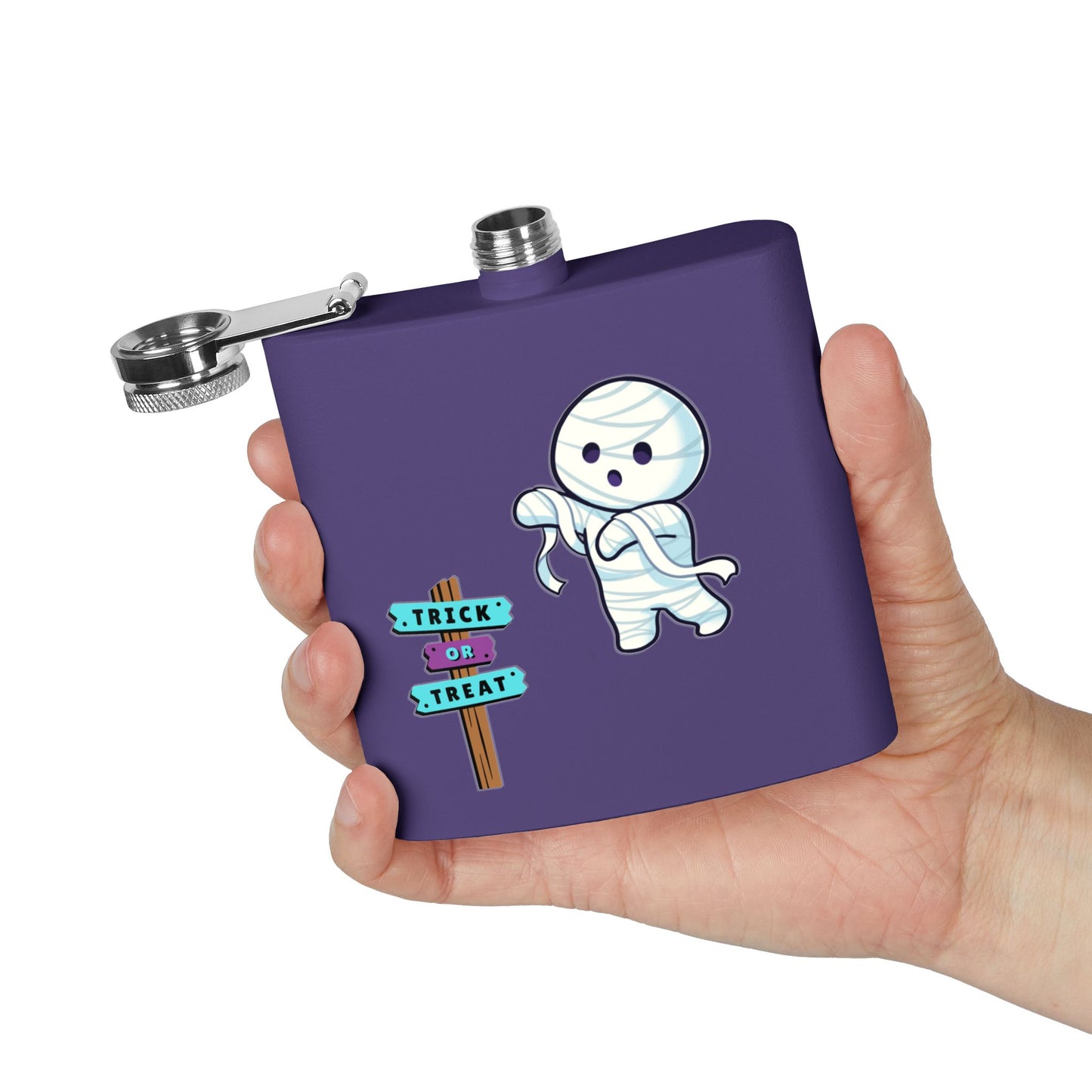 Halloween Bandaged Ghost Flask