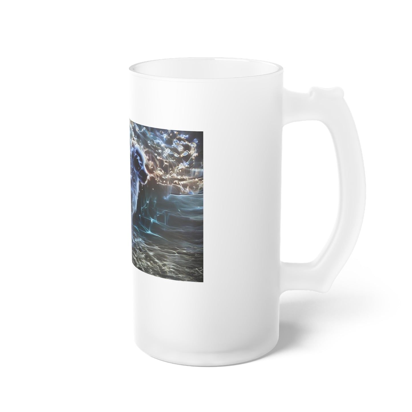 Specter Llama Frosted Glass Beer Mug