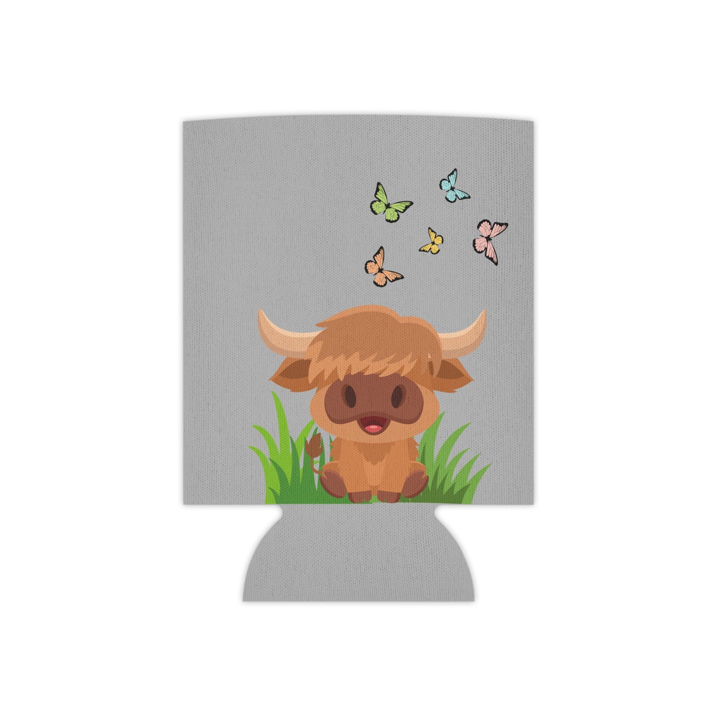 Highland Cow Can Cooler