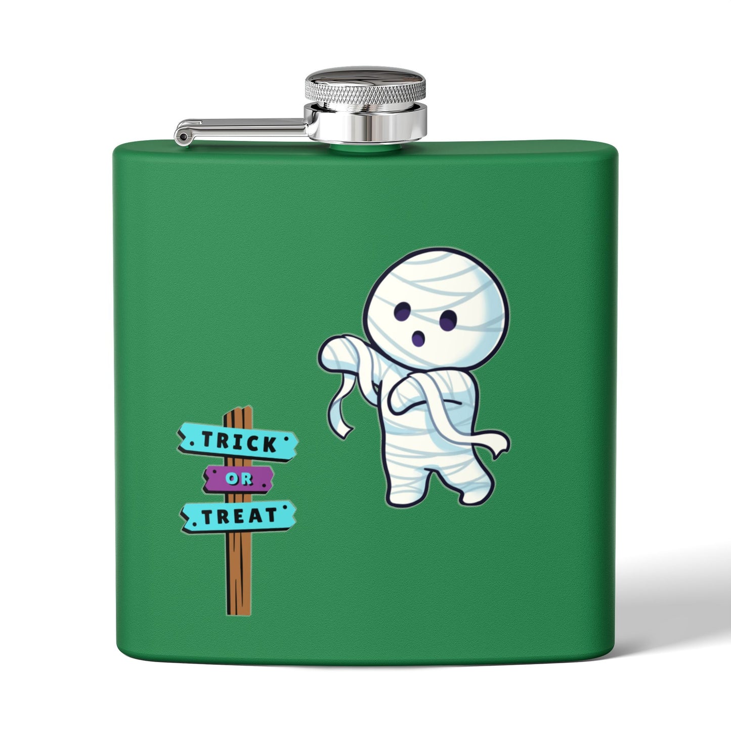 Halloween Bandaged Ghost Flask