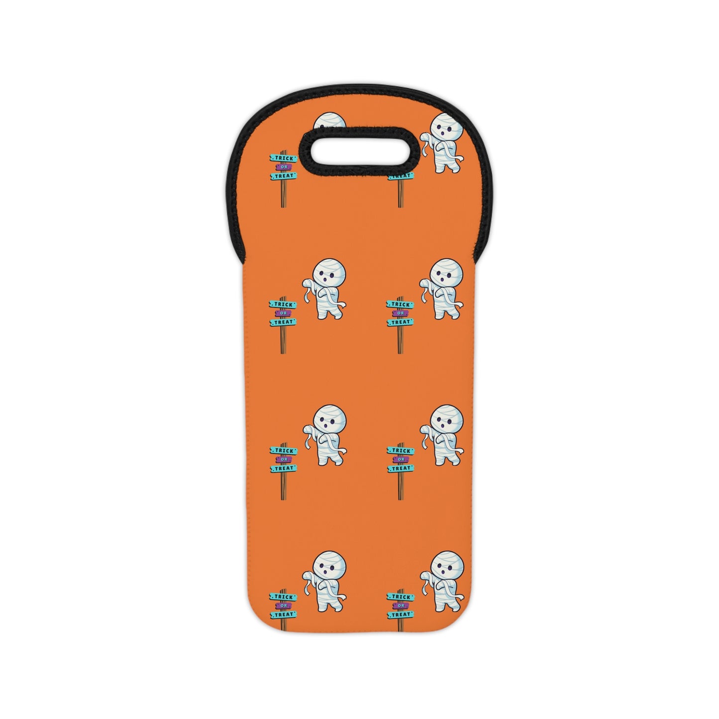 Halloween Bandaged Ghost Wine Tote Bag