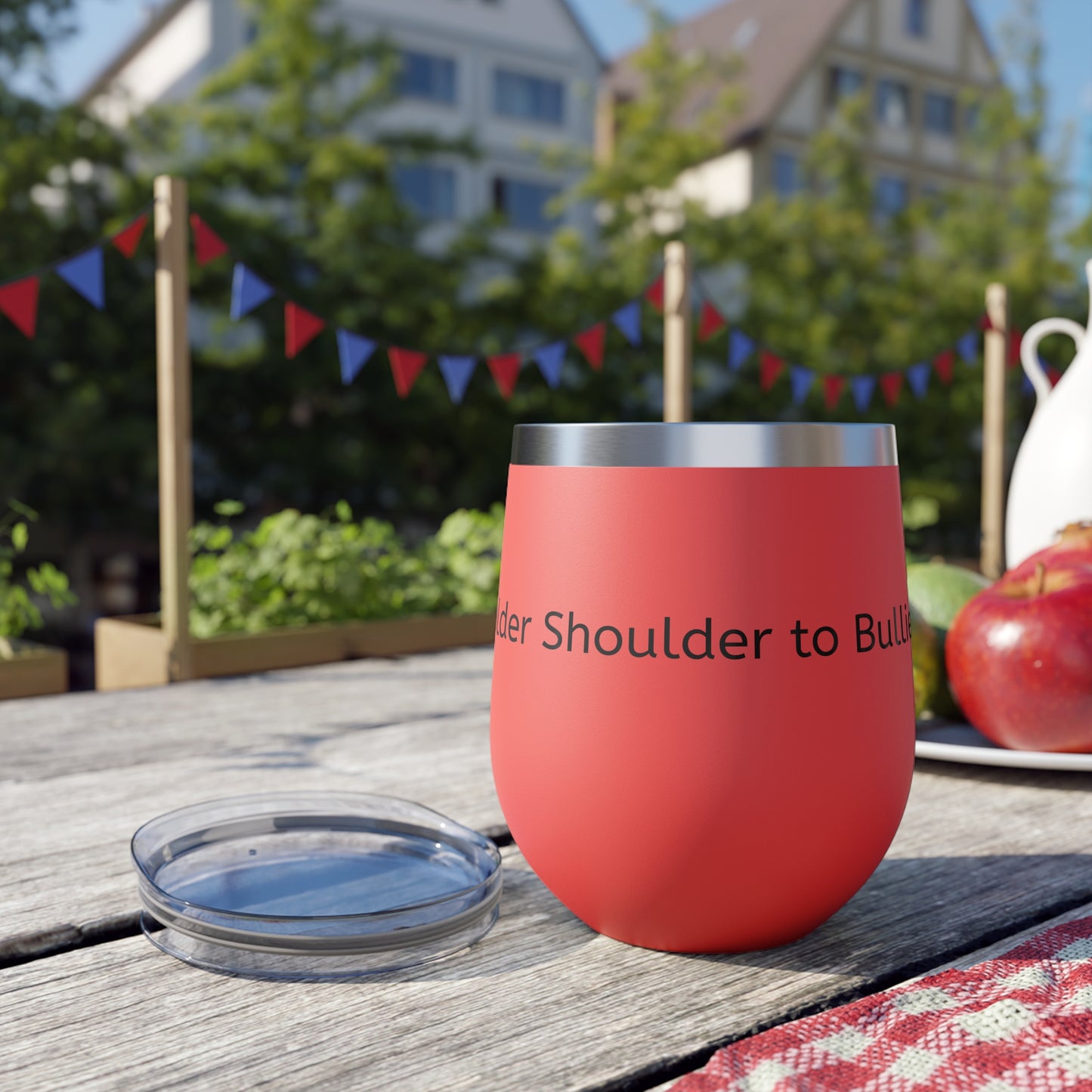 Cold Drink, Colder Shoulder to Bullies! Copper Vacuum Insulated Cup, 12oz