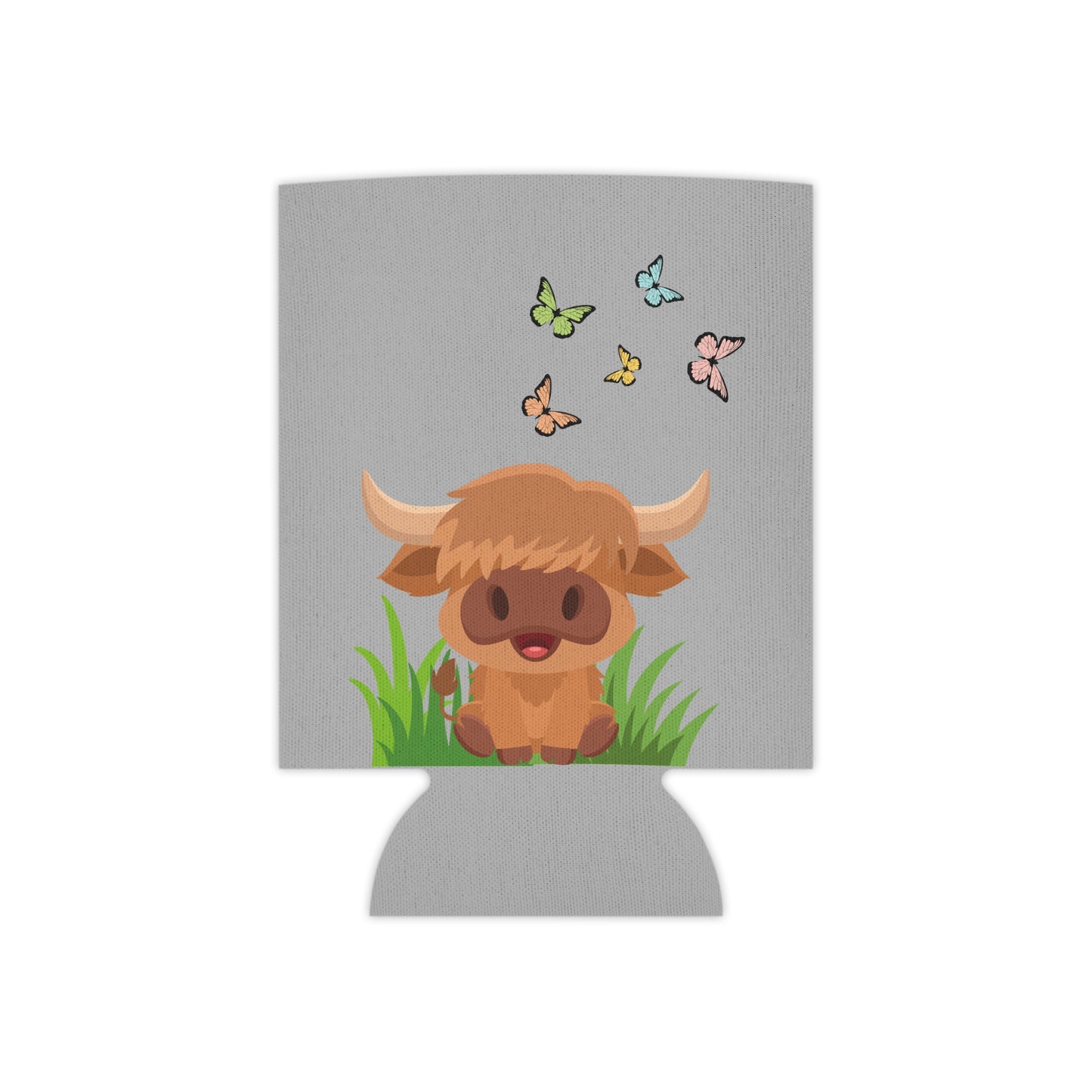 Highland Cow Can Cooler