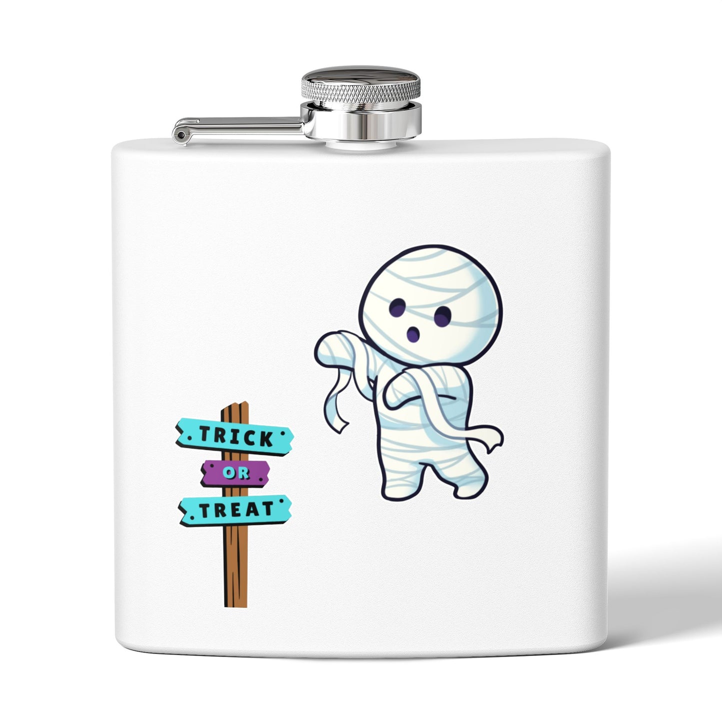 Halloween Bandaged Ghost Flask