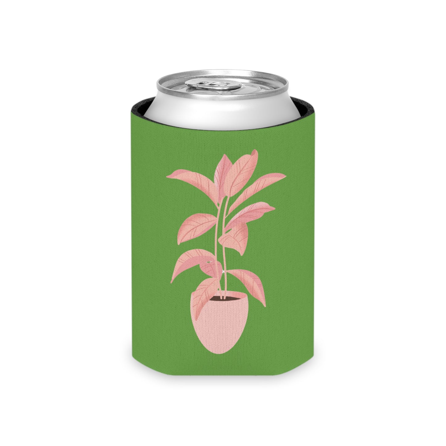 Pink Plant Lover Can Cooler