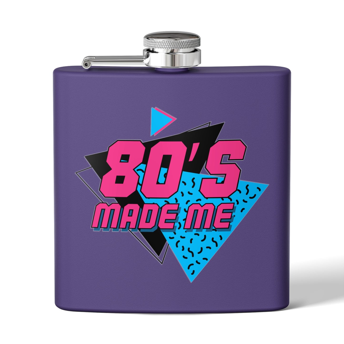 80's Made Me Stainless Steel Flask, 6oz