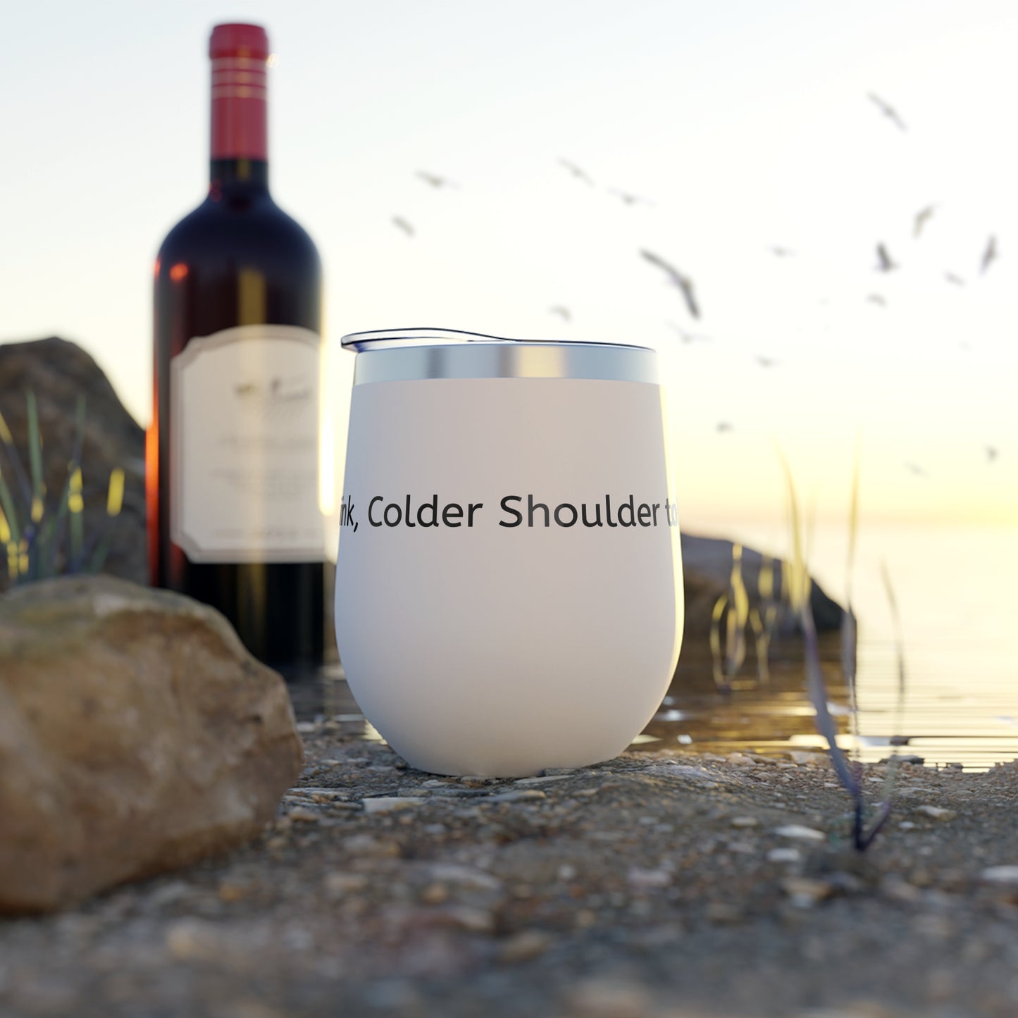 Cold Drink, Colder Shoulder to Bullies! Copper Vacuum Insulated Cup, 12oz