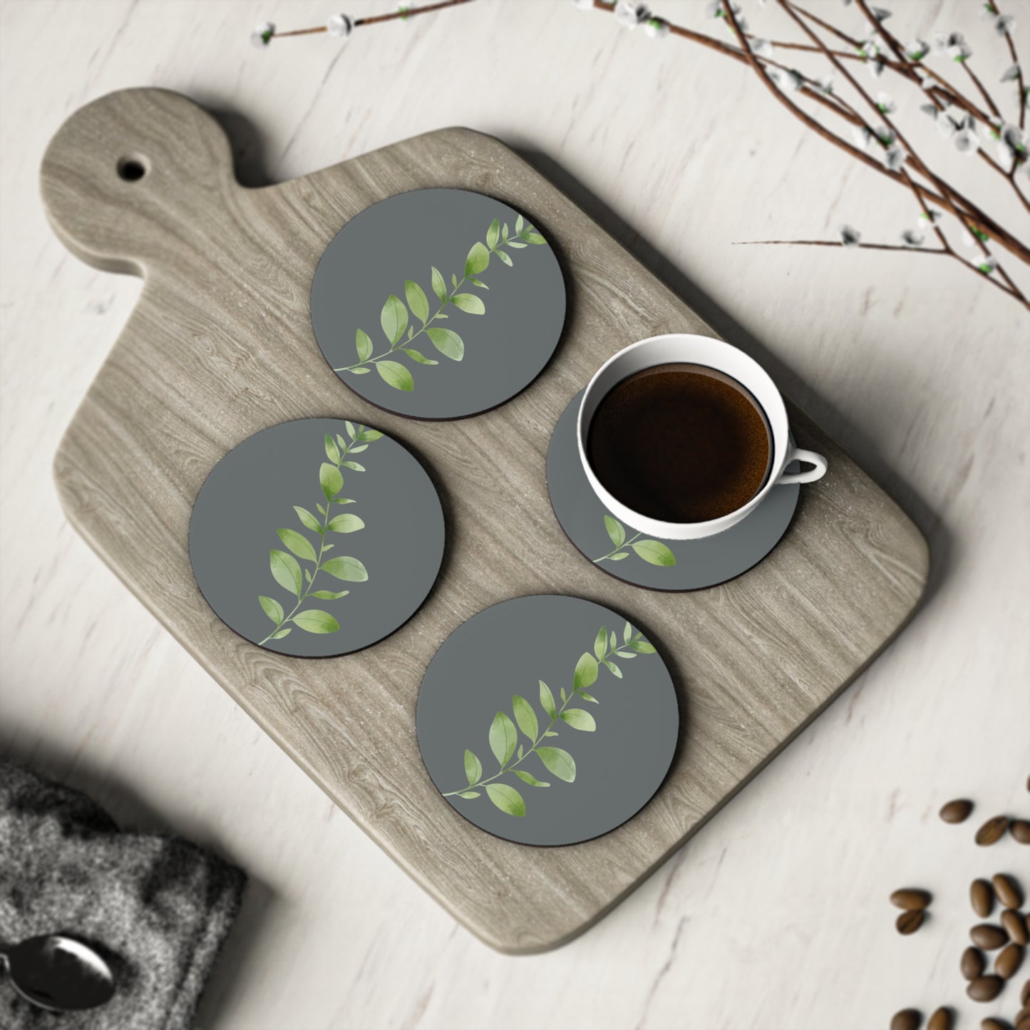 Leaf Art Coasters