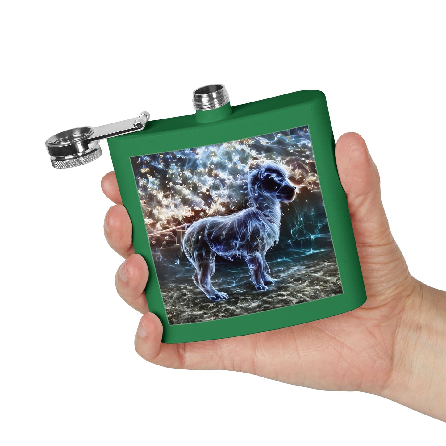 Specter Llama Stainless Steel Flask, 6oz