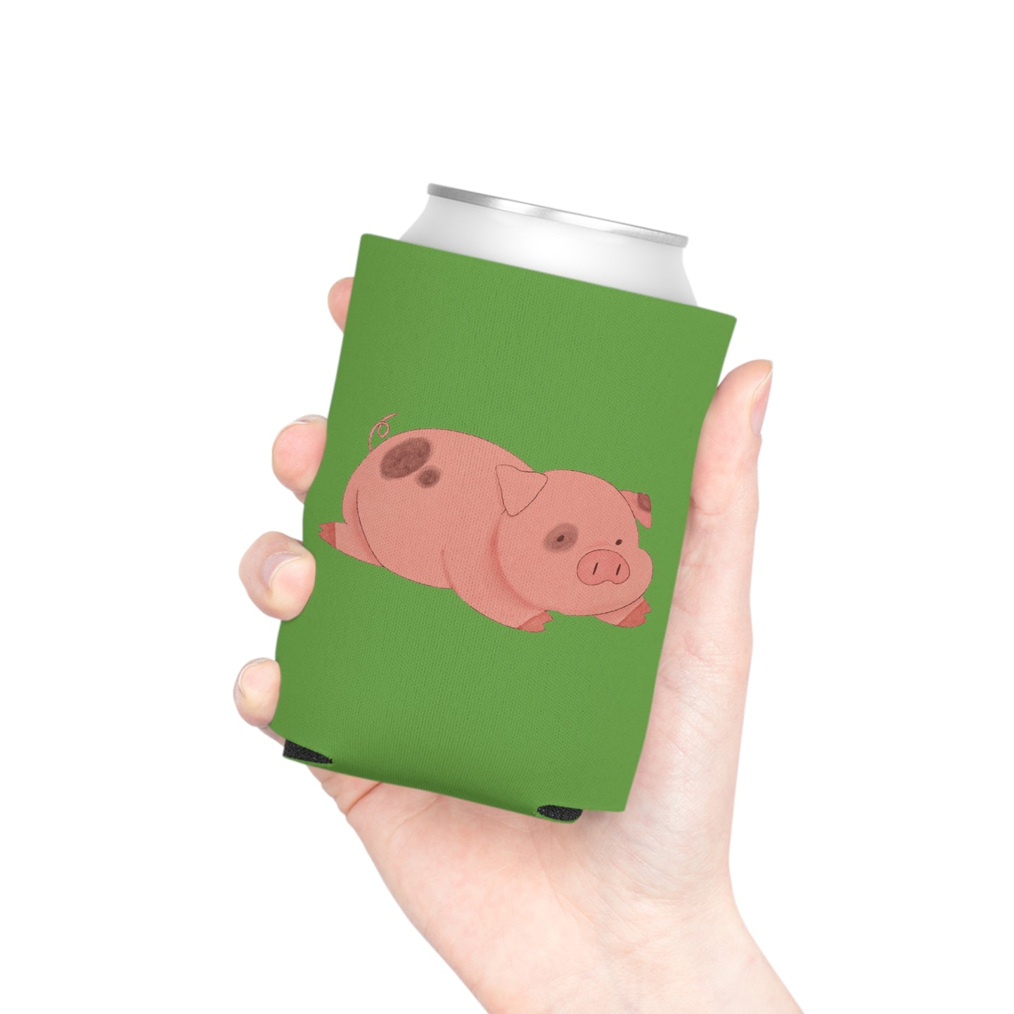 Pink Piggy Can Cooler