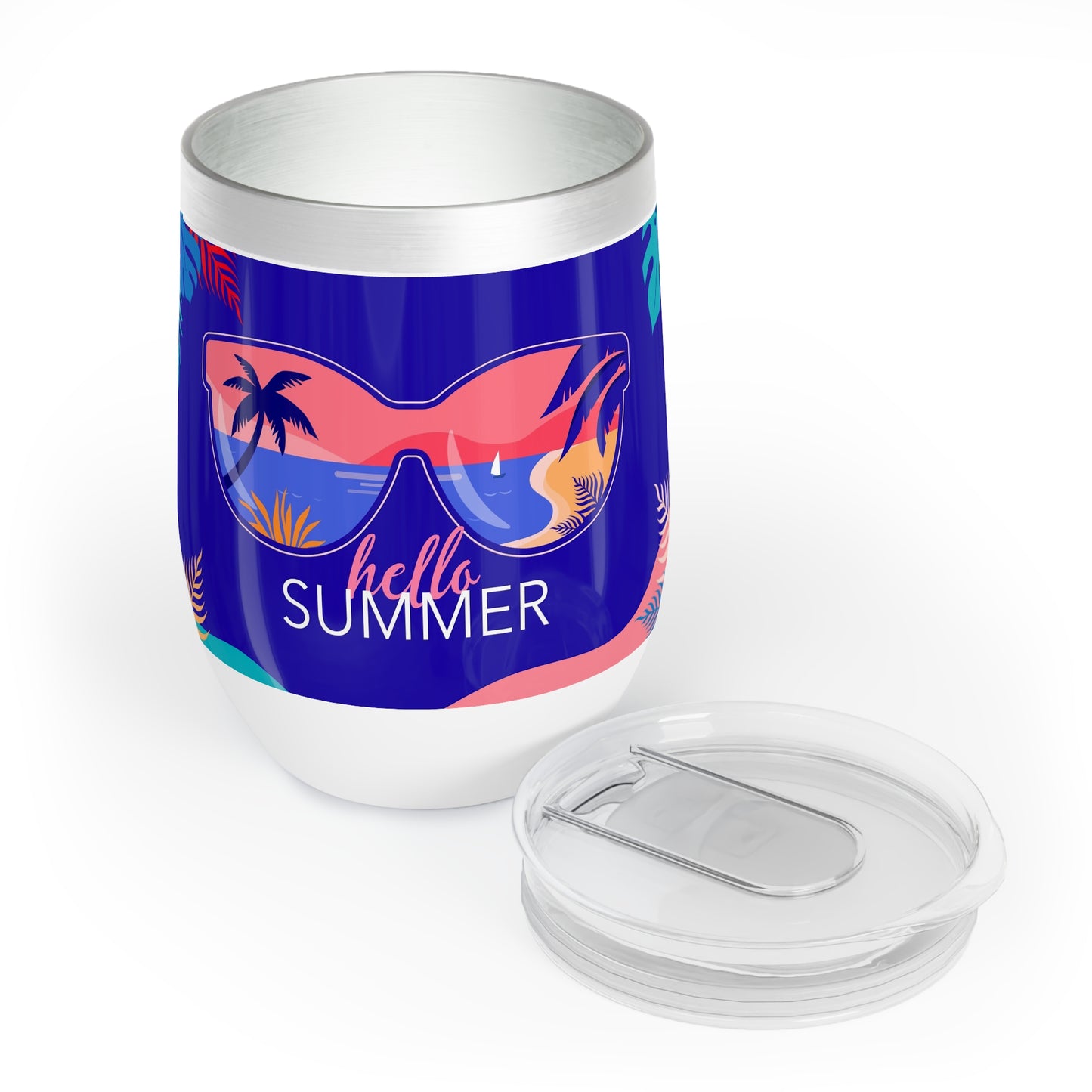 Hello Summer Chill Wine Tumbler