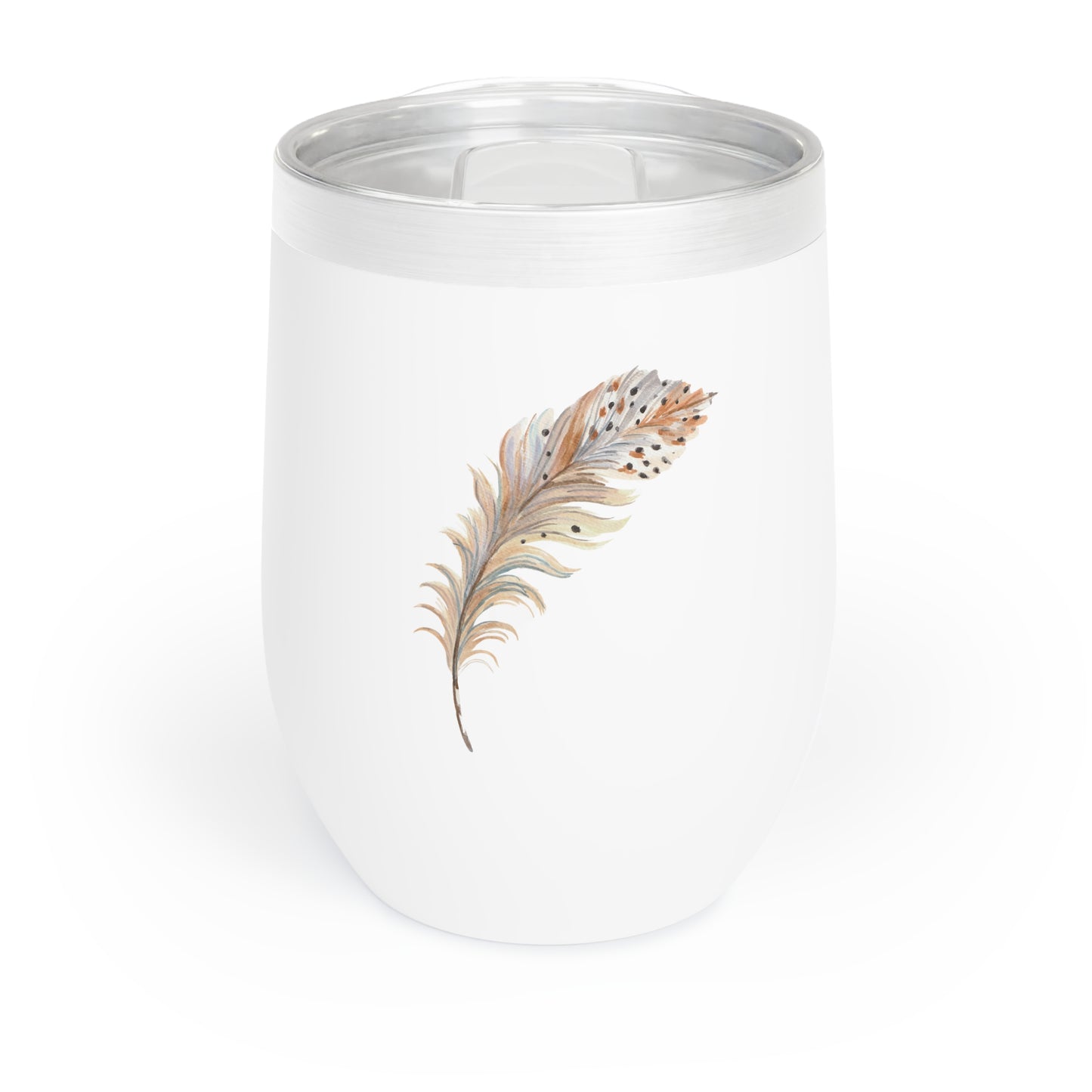Feather Print Chill Wine Tumbler