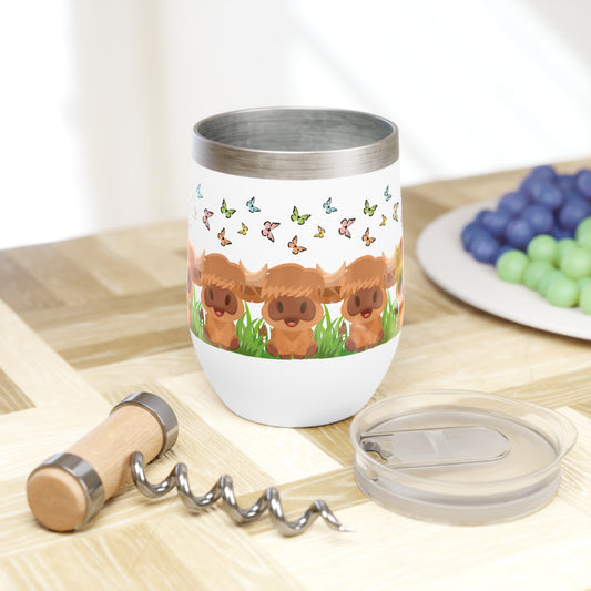 HIghland Cow Chill Wine Tumbler