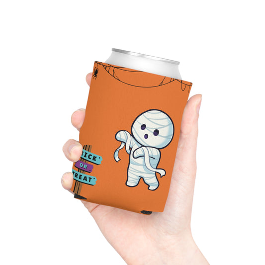 Halloween Bandaged Ghost Can Cooler