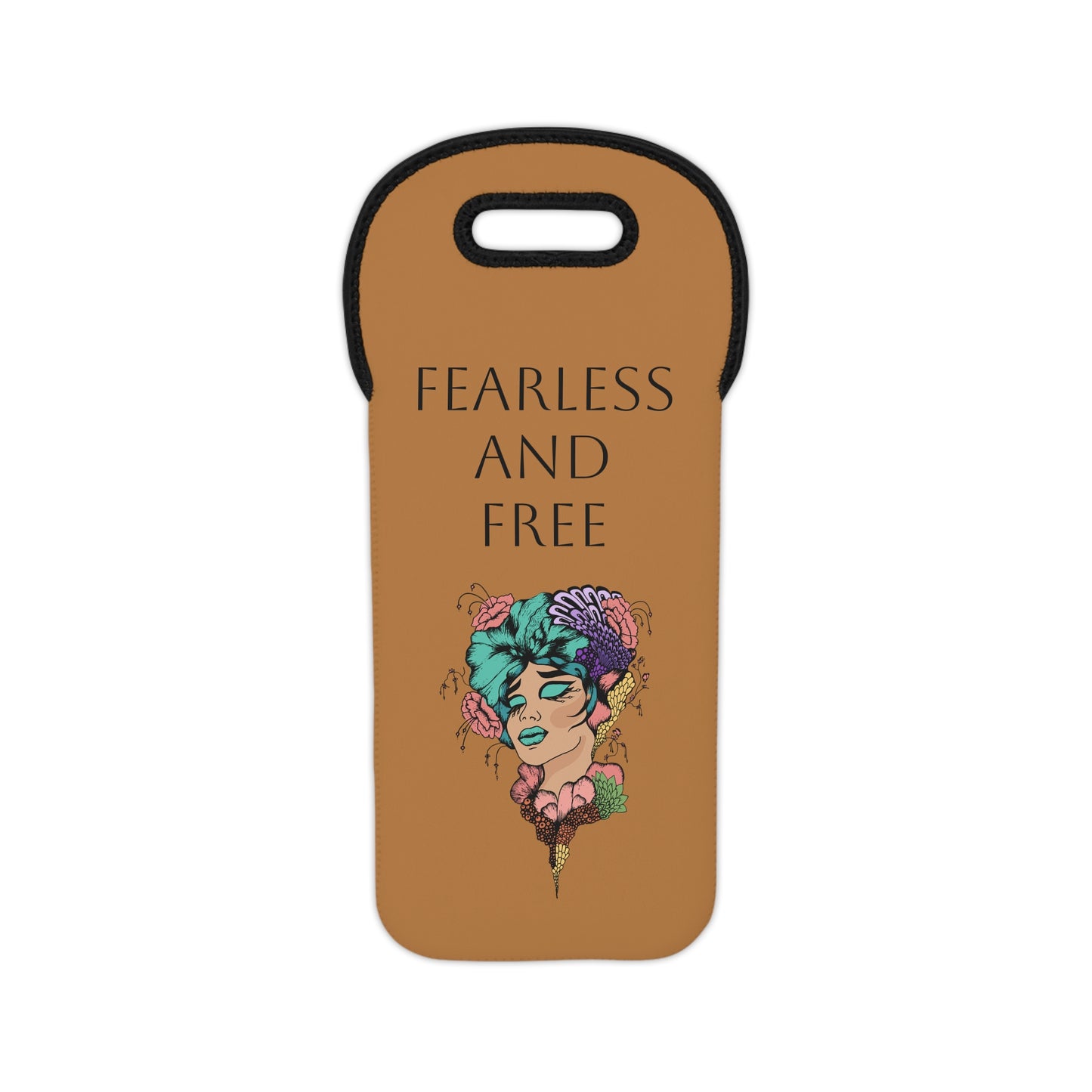 Fearless and Free Wine Tote Bag