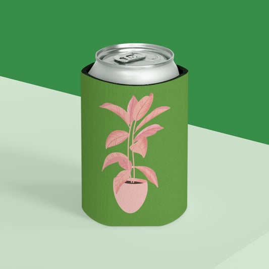 Pink Plant Lover Can Cooler