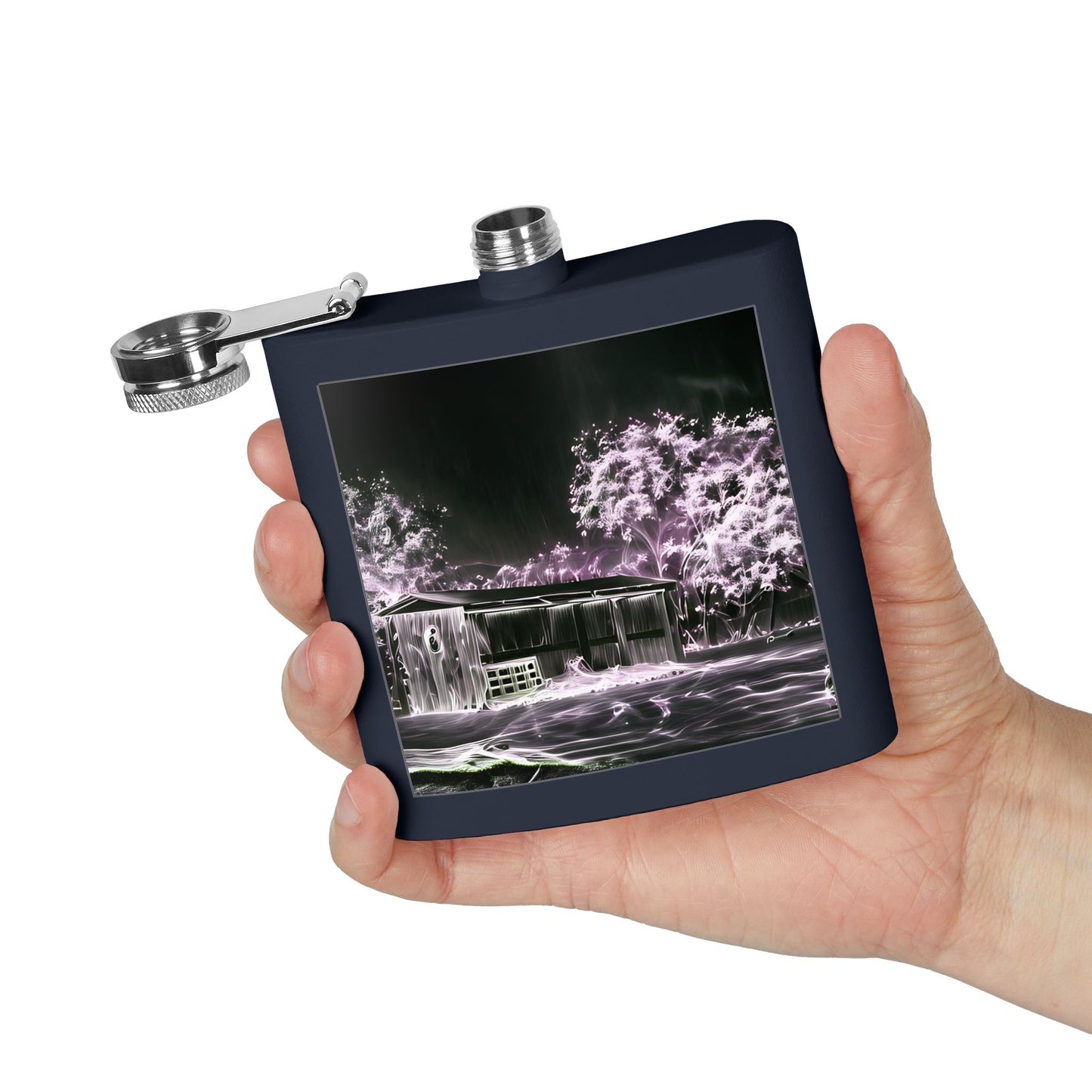 Specter Country Shed Stainless Steel Flask, 6oz