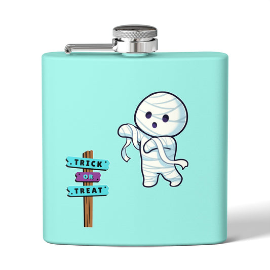 Halloween Bandaged Ghost Flask
