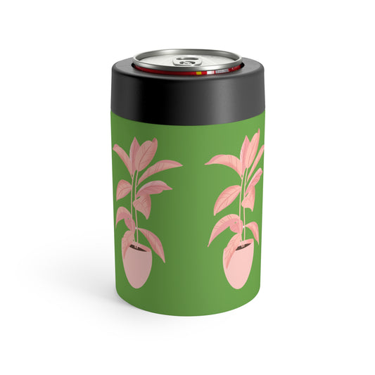 Pink Plant Lover Stainless Can Holder